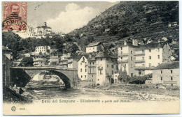 G.723  Linea Del Sempione - VILLADOSSOLA E Ponte Sull'Ovesca - 1906 - Ediz. Brunner - Verbania