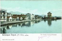 Salonique. Turquie. Tour Blanche Et Quai De Salonique. - Turquie