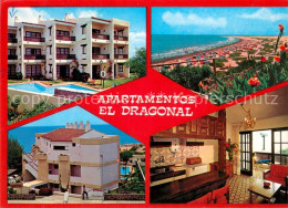 73224298 Playa Del Ingles Apartamentos El Dragonal Panorama Kueste Strand Playa  - Autres & Non Classés