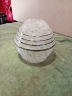 Tulipe Verre Ancienne , Globe , Lustre , Clichy  // PORT OFFERT - Luminaires & Lustres