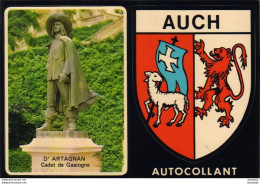 D32   AUCH   Carte Avec Écusson Autocollant Blasons Adhésifs - Mechanical