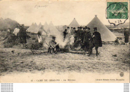 MILITARIA  GUERRE 1914- 18  Camp De Chalons- Au Bivouac   ..... - Guerre 1914-18