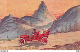 Double Phaëton  15 HP De Dion Bouton  ........  Carte D'Illustrateur - Voitures De Tourisme