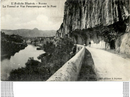 D07  RUOMS  Le Tunnel Et Vue Panoramique Sur Le Pont   ..... - Ruoms