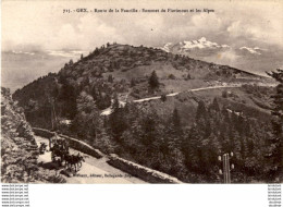 D01  GEX  Route De La Faucille- Sommet De Florimont Et Les Alpes  ..... - Gex