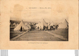 MAROC  MECHRAA BEN ABBOU  Le Camp Du Train Des équipages  .....  ( Petit Défaut Sur Le Bord Gauche ) - Other & Unclassified