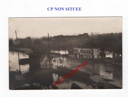 CP NON SITUEE-Innondation-CARTE PHOTO Allemande-GUERRE 14-18-1 WK-MILITARIA- - Guerre 1914-18