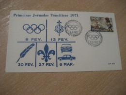 LISBOA 1971 Jornadas Tematicas Olympic Games Olympics Cancel Cover PORTUGAL - Andere & Zonder Classificatie