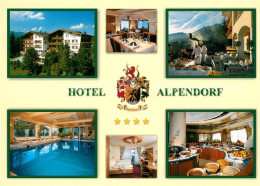 73224075 St Johann Pongau Hotel Alpendorf Restaurant Buffet Hallenbad Wappen St  - Sonstige & Ohne Zuordnung