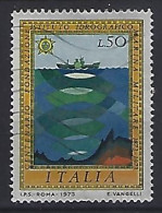 Italy 1973  100 Jahre Hydrographisches Institut  (o) Mi.1389 - 1971-80: Usados