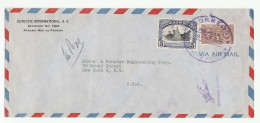 CANCER  - 1950 Panama COVER  Marie CURIE Anti Cancer Stamps Air Mail To USA Chemistry Health Medicine - Disease