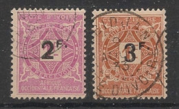 COTE D'IVOIRE - 1927 - Taxe TT N°YT. 17 Et 18 - Série Complète - Oblitéré / Used - Usati