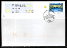 K166 - N° 3952 SUR LETTRE DE THIONVILLE DU 16/09/06 - VIGNETTE D'AFFRANCHISSEMENT - Commemorative Postmarks