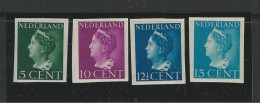 ● OLANDA 1940 ֍ Regina Guglielmina Wilhelmina ֍ N.° 323a /36a Nuovi ** ● Serie Completa NON Dentellata  ● L. 345 ● - Unused Stamps