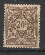 COTE D'IVOIRE - 1915 - Taxe TT N°YT. 12 - 20c Brun - Oblitéré / Used - Used Stamps