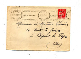 Lettre Flamme Rodez Cathedrale - Maschinenstempel (Werbestempel)