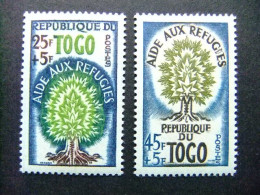 55 TOGO 1960 / AÑO Del REFUGIADO / YVERT307 /308 ** MNH - Réfugiés