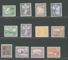 1938-52 BRITISH GUIANA - Stanley Gibbons N. 308-19, 12 Valori - MNH** - Andere & Zonder Classificatie