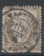 Lot N°83249   N°56, Oblitéré Cachet à Date De 2240 MARSEILLE(12), Indice 1 - 1871-1875 Ceres