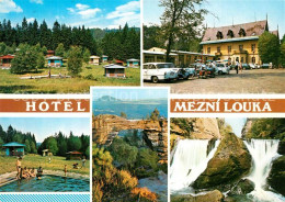 73221426 Louka Hotel Mezni Wasserfall Campingplatz Schwimmbad Louka - Czech Republic
