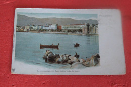 Palermo Foro Italico Visto Dal Mare 1900 Ed. Trenkler - Palermo