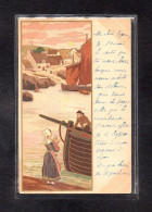 (08/05/24) THEME ILLUSTRATEURS-CPA A IDENTIFIER - SCENE DE PORT DE PECHE - 1900-1949