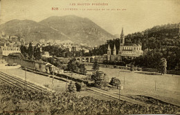 CPA LOURDES (Hautes Pyrénées) - La Basilique Et Le Pic Du Jer (n° 828) - Lourdes