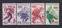 CZECHOSLOVAKIA  - 1972 Winter Olympic Games Set Never Hinged Mint - Unused Stamps