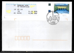 K169 - N° 3952 SUR LETTRE DE THIONVILLE DU 16/09/06 - VIGNETTE D'AFFRANCHISSEMENT - Commemorative Postmarks