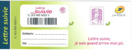 Lettre Suivie LS2 Marianne De Ciappa Feuillet Complet Superbe Cote 65€ (2 Scans) - 2013-2018 Marianne Of Ciappa-Kawena