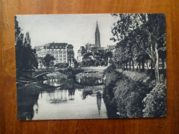 Carte Postale Strasboug Pont De L'Université Cathédrale Félix Luib éditeur S - Straatsburg