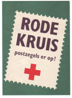 Em. Rode Kruis 1957 - Affiche Voor Bus En Tram + Brief - Altri & Non Classificati