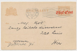 Briefkaart G. 107 B II Locaal Te Amsterdam 1921 - Ganzsachen