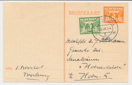 Briefkaart G. 255 / Bijfrankering Voorburg - Horn 1940 - Ganzsachen