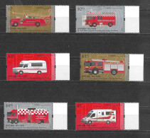 Hong Kong, 2018 Fire Service Anniversary, Complete Set Marginals MNH (H557) - Ongebruikt