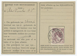 Em. Bontkraag Postbuskaartje Schiedam 1926 - Non Classés