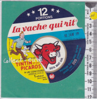 C1271 FROMAGE FONDU VACHE QUI RIT  12 PORTIONS TINTIN MILOU  225 Gr  1977 - Fromage