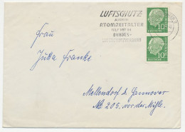 Cover / Postmark Germany 1959 Antiaircraft Defense - Nuclear Age - Militaria