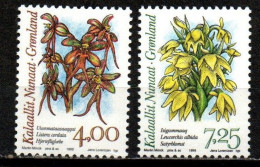 Grönland 1995 - Mi.Nr. 256 - 257 - Postfrisch MNH - Blumen Flowers Orchideen Orchids - Orquideas
