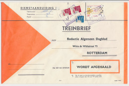 Treinbrief Kruiningen Yerseke - Rotterdam 1968 - Unclassified