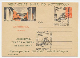 Postal Stationery Soviet Union 1962 Motocross - World Championship 1962 - Moto