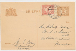 Briefkaart G. 88 A I / Bijfrankering Nijmegen - Haarlem 1917 - Ganzsachen