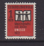 CZECHOSLOVAKIA  - 1972 Book Year 1k Never Hinged Mint - Unused Stamps