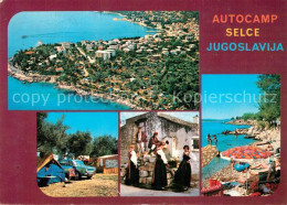 73219826 Selce Crikvenica Autocamp Trachten Strand Fliegeraufnahme Selce Crikven - Croazia