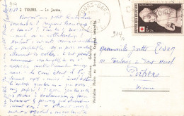 FRANCE SEUL SUR LETTRE. N° 914. CROIX ROUGE. CP. INTERIEUR - 1921-1960: Modern Tijdperk