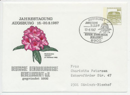 Postal Stationery / Postmark Germany 1987 Rhododendron - Autres & Non Classés