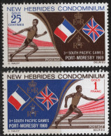 Nouvelles HEBRIDES Timbres-poste N°284* & 285* Neufs Charnières TB Cote : 3€50 - Ungebraucht