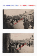 CP NON SITUEE-Evacuation Des CIVILS-2x CARTES PHOTOS Allemandes-GUERRE 14-18-1 WK-MILITARIA- - Guerre 1914-18