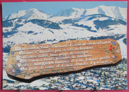 74 - Megève - Souvenir - Poème De Mano Francal - Peinture De Paul Socquet - Excellent état - Megève