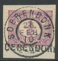 Grootrondstempel Soerendonk 1910 - Met Naamstempel - Poststempels/ Marcofilie